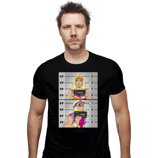 Daily_Deal_Shirts Fitted Shirts, Mens / Small / Black Master Of Mugshots