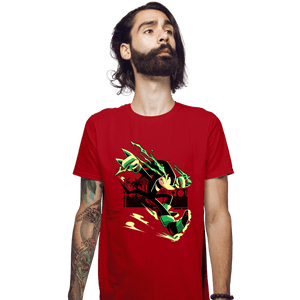 Daily_Deal_Shirts Fitted Shirts, Mens / Small / Red The Strongest Dude