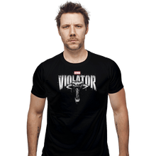 Load image into Gallery viewer, Shirts Fitted Shirts, Mens / Small / Black Demon Punisher
