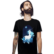 Load image into Gallery viewer, Shirts Fitted Shirts, Mens / Small / Black Last Unicorn
