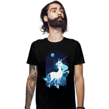 Load image into Gallery viewer, Shirts Fitted Shirts, Mens / Small / Black Last Unicorn
