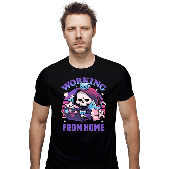 Daily_Deal_Shirts Fitted Shirts, Mens / Small / Black Reapers Remote Realm