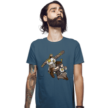 Load image into Gallery viewer, Secret_Shirts Fitted Shirts, Mens / Small / Indigo Blue The Dark King
