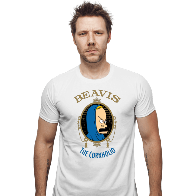 Daily_Deal_Shirts Fitted Shirts, Mens / Small / White The Cornholio