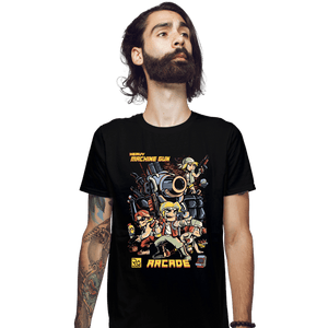 Daily_Deal_Shirts Fitted Shirts, Mens / Small / Black Metal Slug
