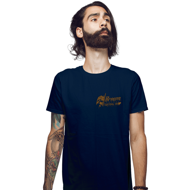 Sold_Out_Shirts Fitted Shirts, Mens / Small / Navy Giga Watts Garage