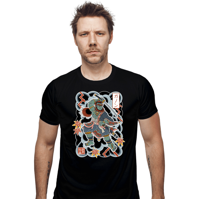 Daily_Deal_Shirts Fitted Shirts, Mens / Small / Black Irezumi Ganon