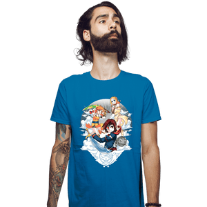 Secret_Shirts Fitted Shirts, Mens / Small / Sapphire The Sky Pirates