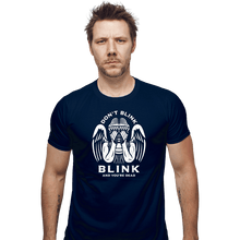 Load image into Gallery viewer, Secret_Shirts Fitted Shirts, Mens / Small / Navy Don&#39;t Blink, Blink And You&#39;re...
