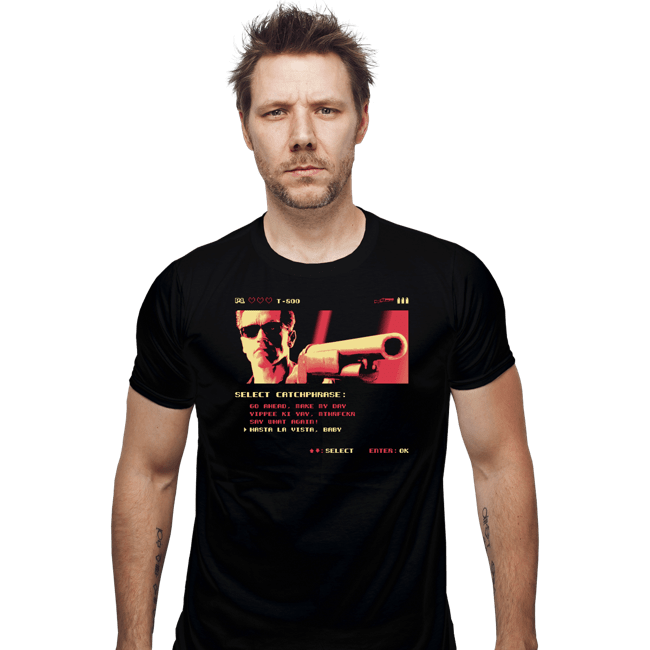 Shirts Fitted Shirts, Mens / Small / Black Hasta La Vista
