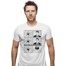Load image into Gallery viewer, Shirts Fitted Shirts, Mens / Small / White Whatever a Spider Can
