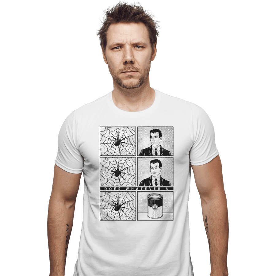 Shirts Fitted Shirts, Mens / Small / White Whatever a Spider Can
