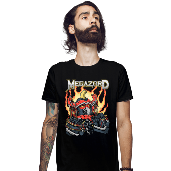 Daily_Deal_Shirts Fitted Shirts, Mens / Small / Black Megarobot