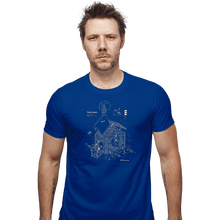 Load image into Gallery viewer, Shirts Fitted Shirts, Mens / Small / Royal Blue Trojan Rabbit
