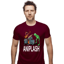 Load image into Gallery viewer, Secret_Shirts Fitted Shirts, Mens / Small / Maroon Aniplash

