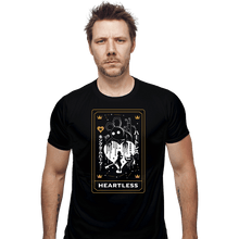 Load image into Gallery viewer, Secret_Shirts Fitted Shirts, Mens / Small / Black Heartless Tarot Card
