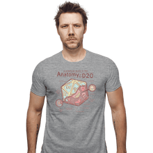 Load image into Gallery viewer, Shirts Fitted Shirts, Mens / Small / Sports Grey Anatomy Of The D20

