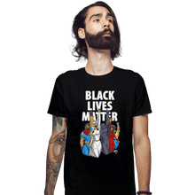 Load image into Gallery viewer, Shirts Fitted Shirts, Mens / Small / Black Black Lives Matter
