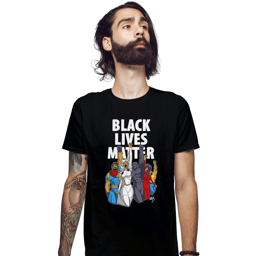 Shirts Fitted Shirts, Mens / Small / Black Black Lives Matter