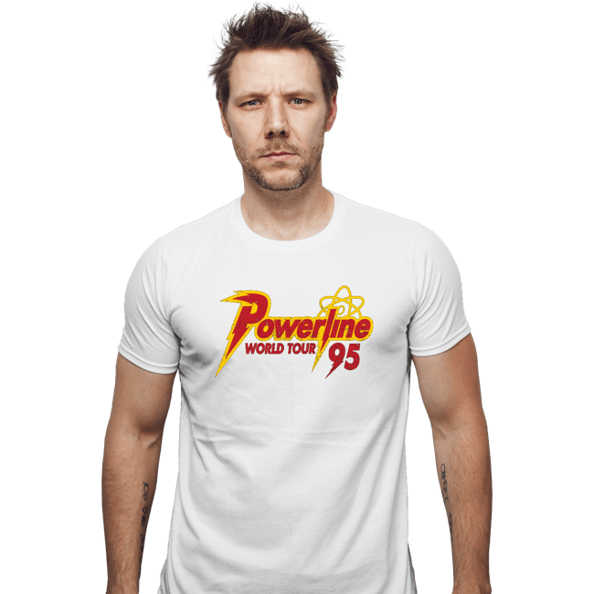 Daily_Deal_Shirts Fitted Shirts, Mens / Small / White Powerline Tour 95