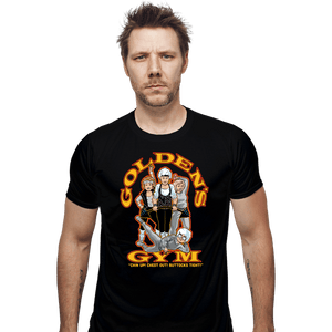 Secret_Shirts Fitted Shirts, Mens / Small / Black Goldens Gym