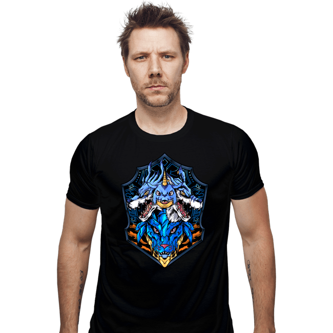 Shirts Fitted Shirts, Mens / Small / Black Blue Warrior