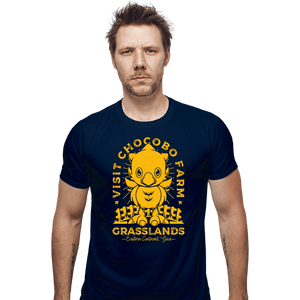 Shirts Fitted Shirts, Mens / Small / Navy Grasslands Area Farm