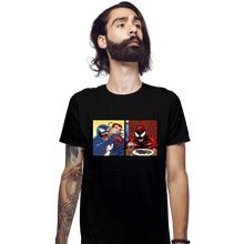 Load image into Gallery viewer, Shirts Fitted Shirts, Mens / Small / Black Symbiotes Yelling
