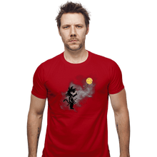 Load image into Gallery viewer, Shirts Fitted Shirts, Mens / Small / Red Saiyan With Balloon
