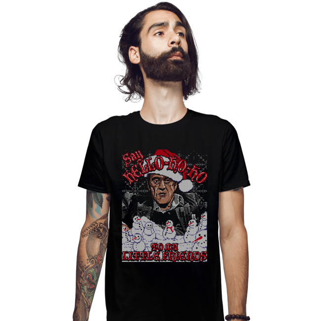 Shirts Fitted Shirts, Mens / Small / Black Hello Little Friend