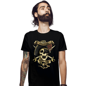 Daily_Deal_Shirts Fitted Shirts, Mens / Small / Black Goonies Tattoo