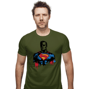 Shirts Fitted Shirts, Mens / Small / Military Green Return Of Kryptonian
