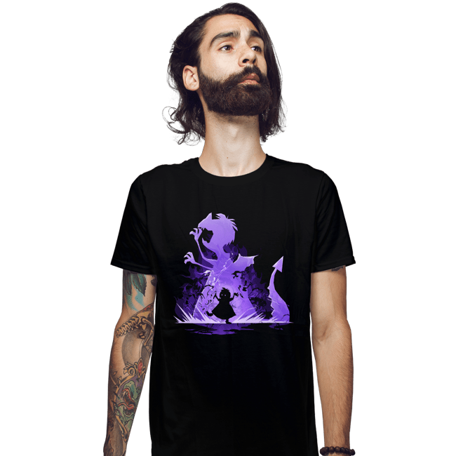 Secret_Shirts Fitted Shirts, Mens / Small / Black Bad Witch Dragon