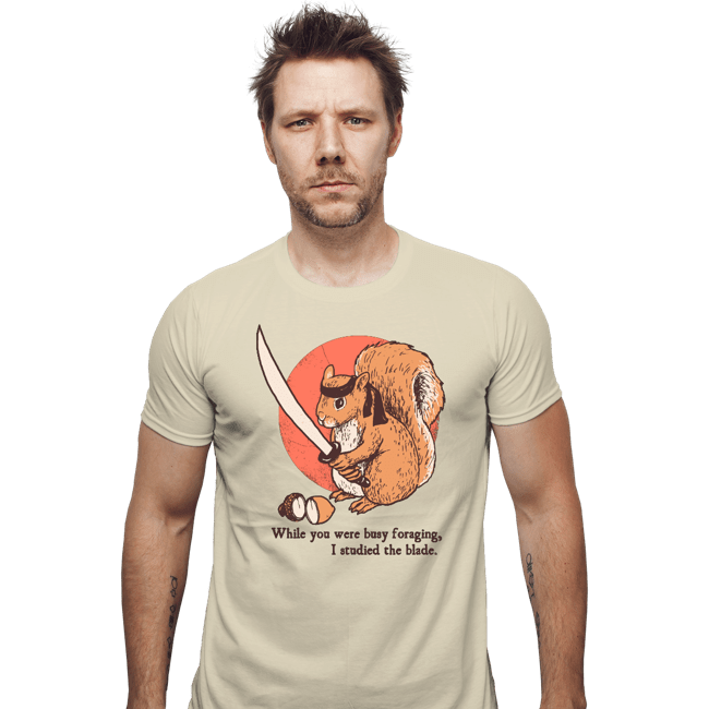 Daily_Deal_Shirts Fitted Shirts, Mens / Small / Sand Squirrel Blade