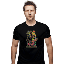 Load image into Gallery viewer, Shirts Fitted Shirts, Mens / Small / Black Skull Kid Crew
