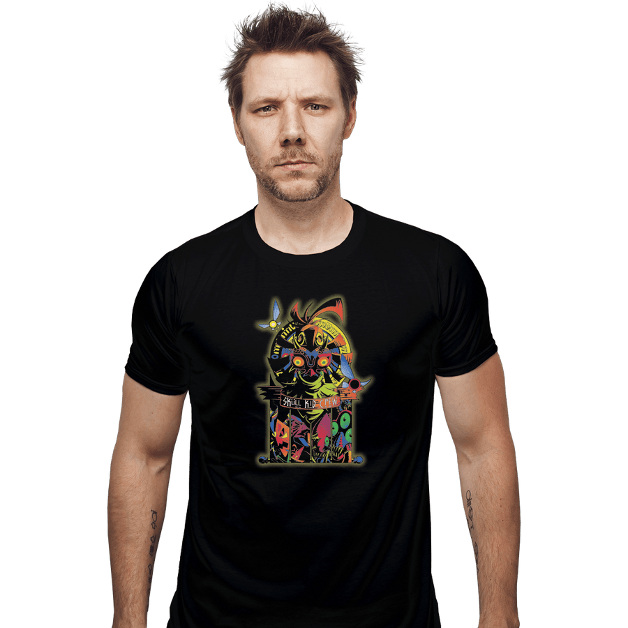 Shirts Fitted Shirts, Mens / Small / Black Skull Kid Crew
