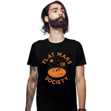 Load image into Gallery viewer, Shirts Fitted Shirts, Mens / Small / Black Flat Mars Society
