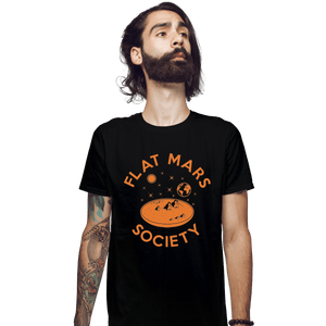 Shirts Fitted Shirts, Mens / Small / Black Flat Mars Society