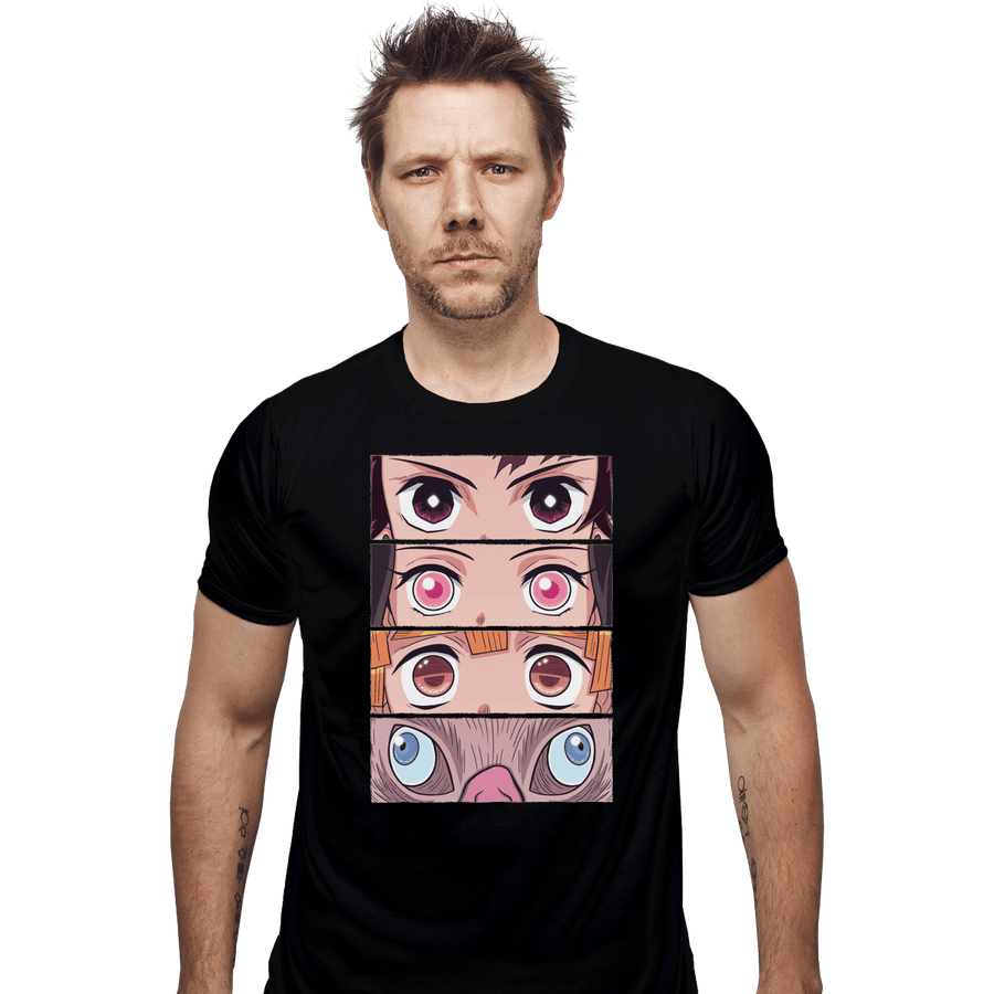 Shirts Fitted Shirts, Mens / Small / Black Demon Eyes