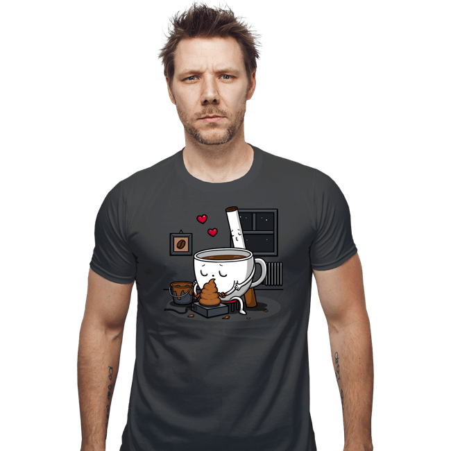 Secret_Shirts Fitted Shirts, Mens / Small / Charcoal Coffee And Cigarette