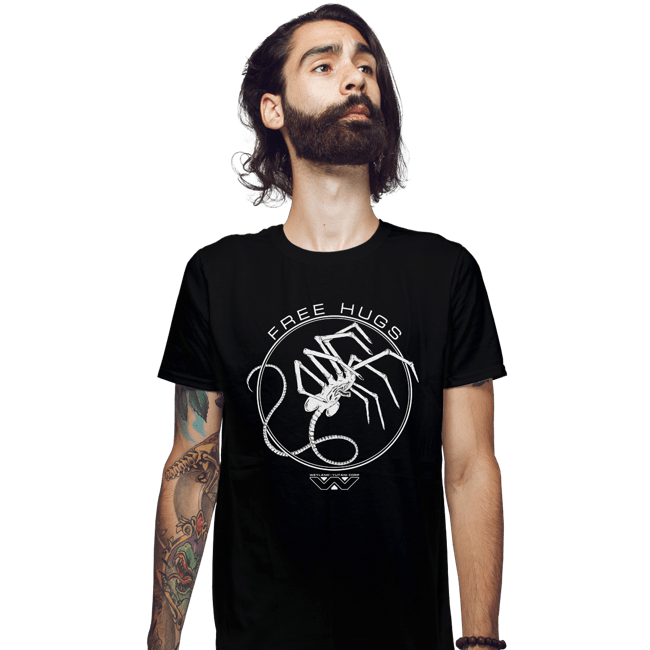 Shirts Fitted Shirts, Mens / Small / Black Free Hugs