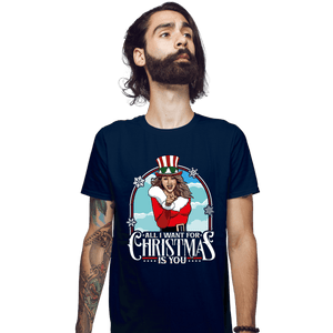 Secret_Shirts Fitted Shirts, Mens / Small / Navy All I Want For Christmas