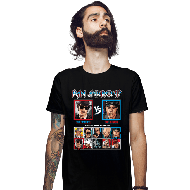Daily_Deal_Shirts Fitted Shirts, Mens / Small / Black Dan Aykroyd Fighter