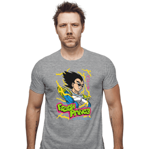 Shirts Fitted Shirts, Mens / Small / Sports Grey Fresh Prince Of All Saiyans