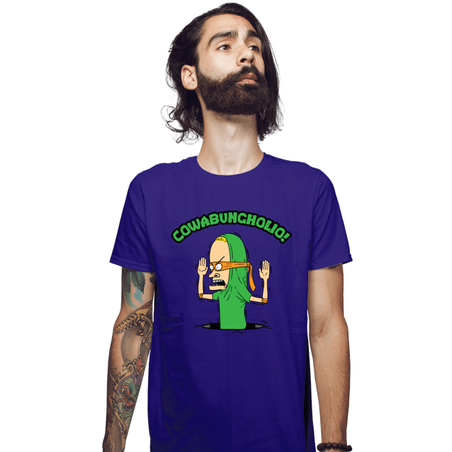 Daily_Deal_Shirts Fitted Shirts, Mens / Small / Violet Cowabungholio