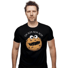 Load image into Gallery viewer, Shirts Fitted Shirts, Mens / Small / Black Monster Cookie
