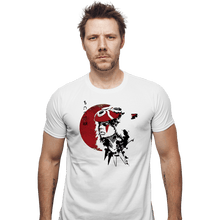 Load image into Gallery viewer, Shirts Fitted Shirts, Mens / Small / White Red Sun Princess
