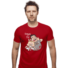 Load image into Gallery viewer, Shirts Fitted Shirts, Mens / Small / Red Shaun And Ed
