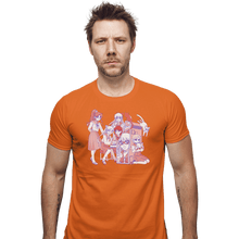 Load image into Gallery viewer, Daily_Deal_Shirts Fitted Shirts, Mens / Small / Orange At The Arcade

