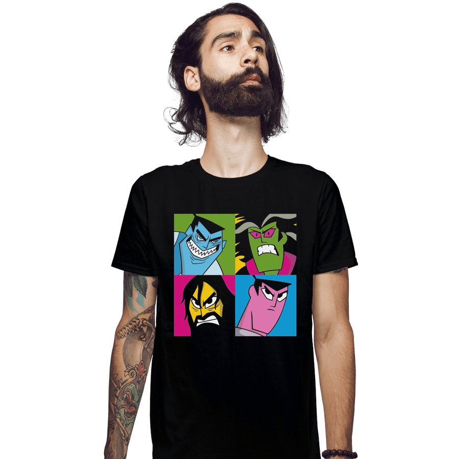 Shirts Fitted Shirts, Mens / Small / Black Pop Samurai